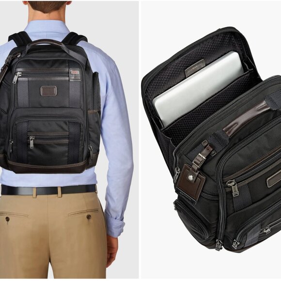 Tumi Alpha Bravo Kingsville Deluxe Backpack in Hickory - black - Picture 10 of 10